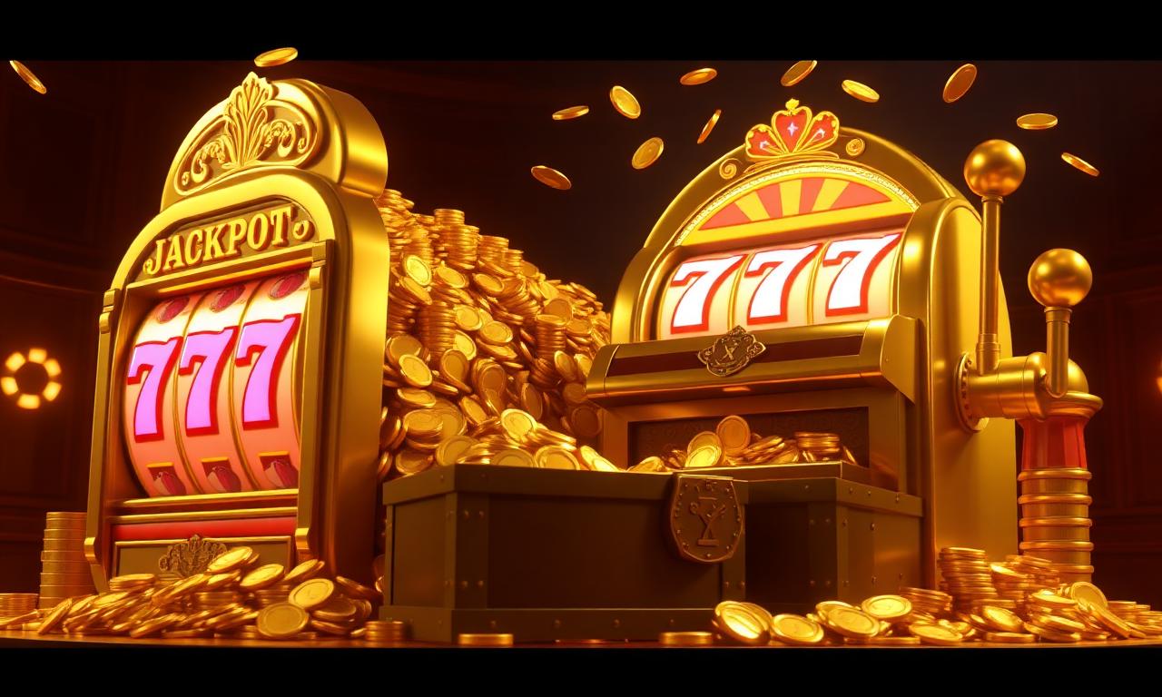 Treasure chest of coins representing the SpinBoss bonus